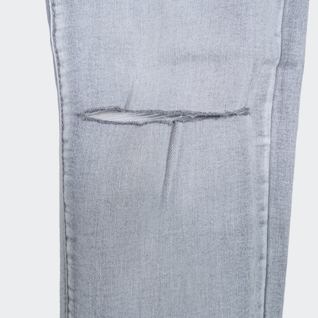 Men's Platform 100 Slim Stretch Ripped Jeans Grey