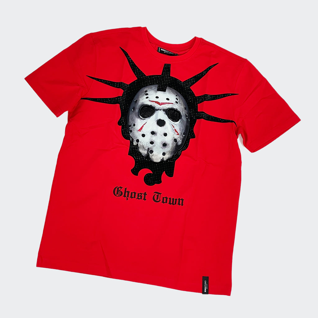 Men's Roku Studio Ghost Town T-Shirt Red | Chicago City Sports | front view