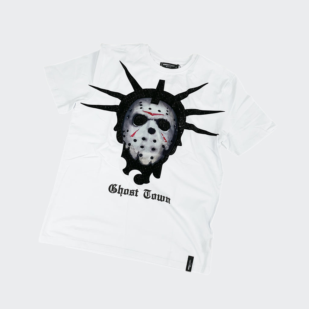 Men's Roku Studio Ghost Town T-Shirt White | Chicago City Sports | front view