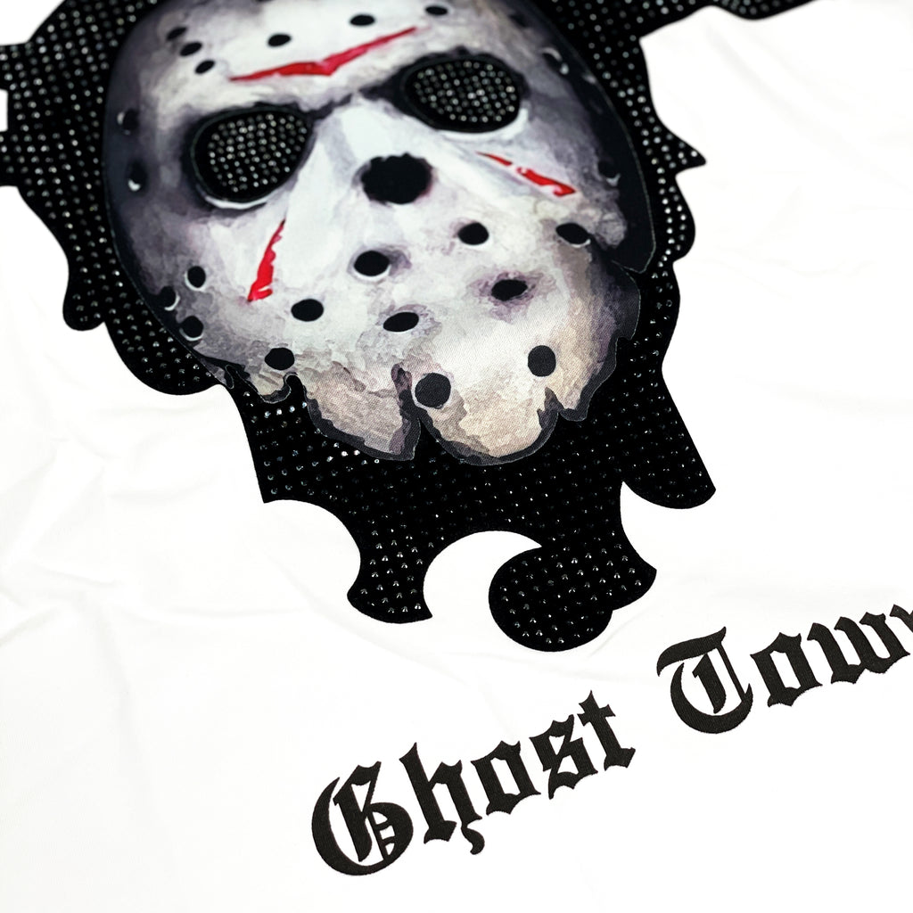 Men's Roku Studio Ghost Town T-Shirt White | Chicago City Sports | up close view 2
