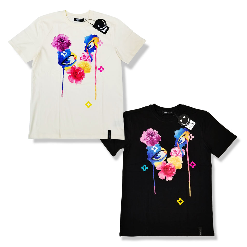 Men’s Roku Studio Flower Eyes T-Shirt Black