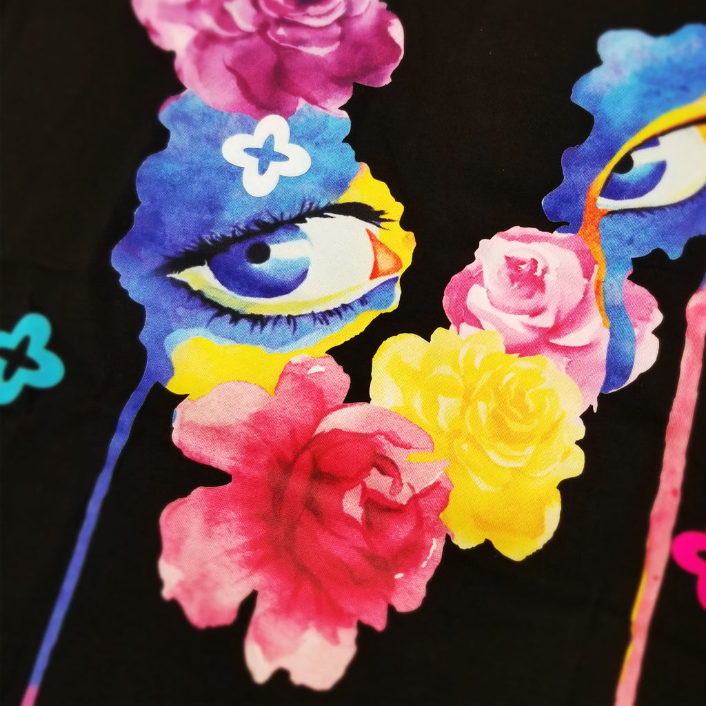 Men’s Roku Studio Flower Eyes T-Shirt Black