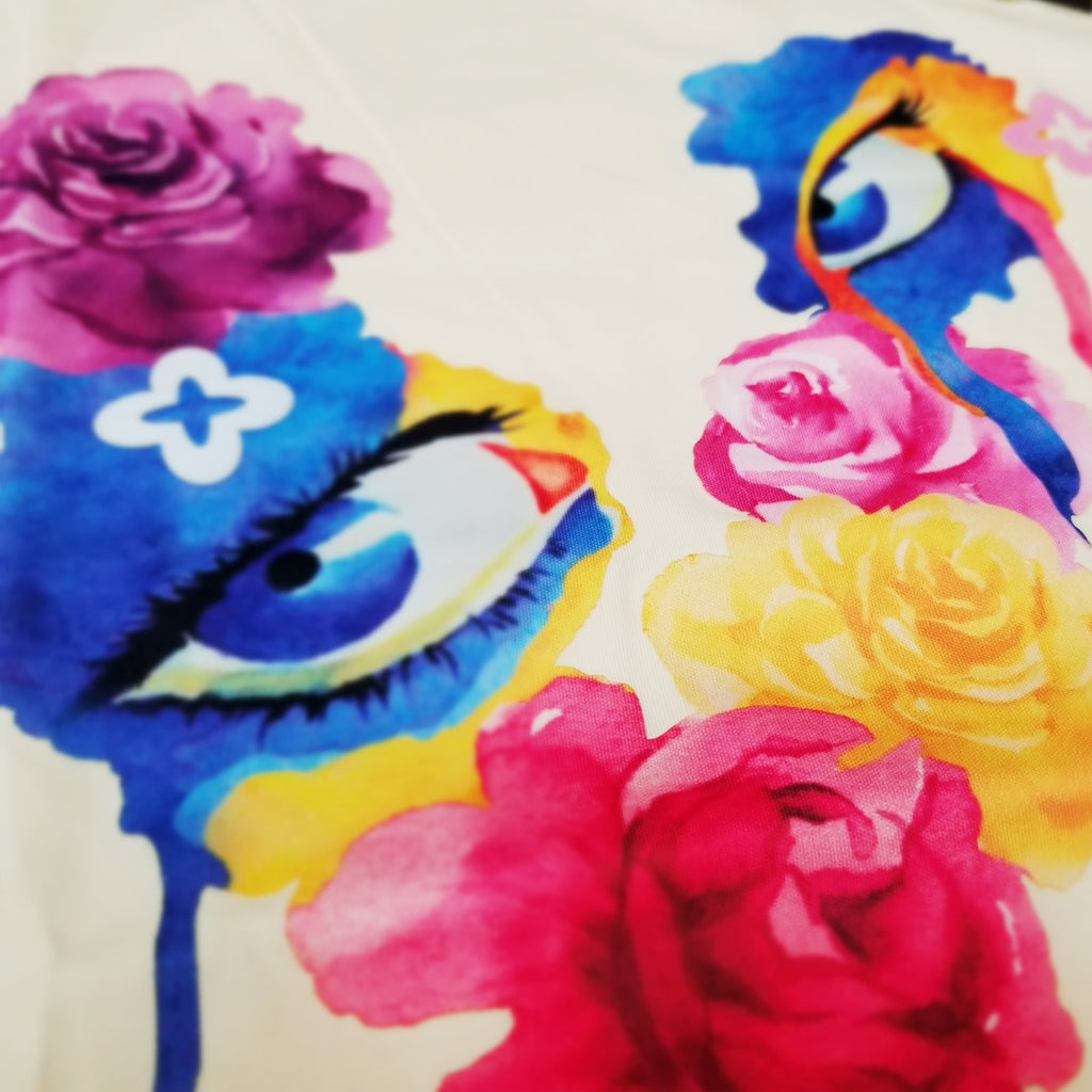 Men’s Roku Studio Flower Eyes T-Shirt Eggshell