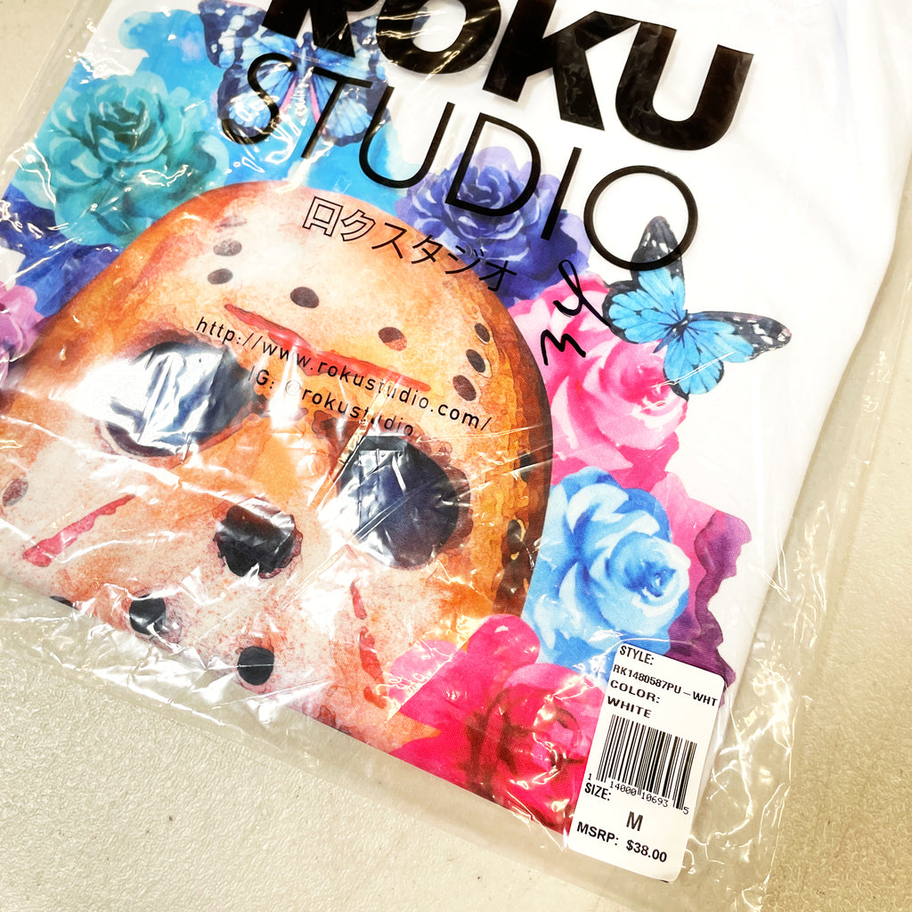 Men's Roku Studio Floral Mask T-Shirt White