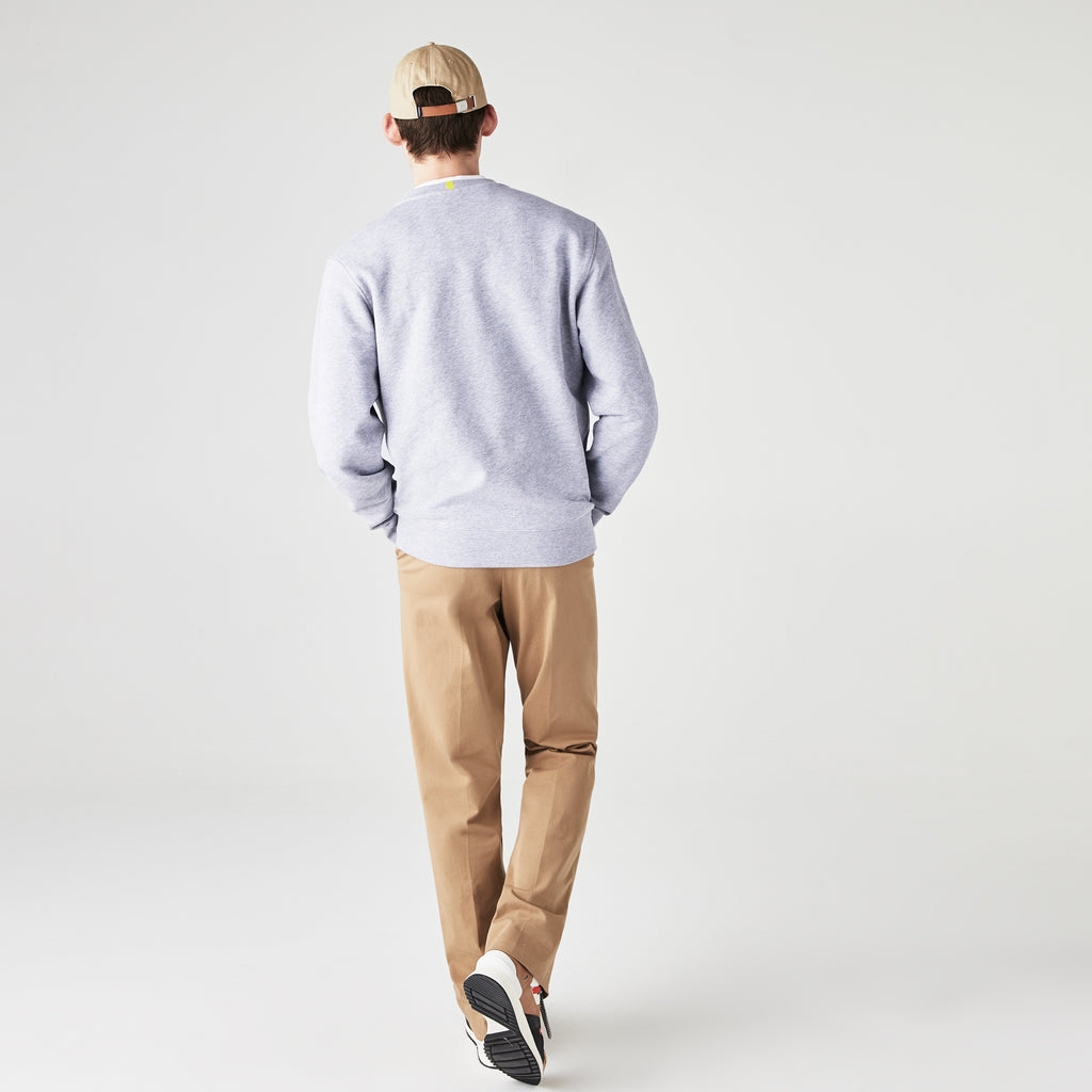 Men's Lacoste x National Geographic Organic Sweatshirt Grey