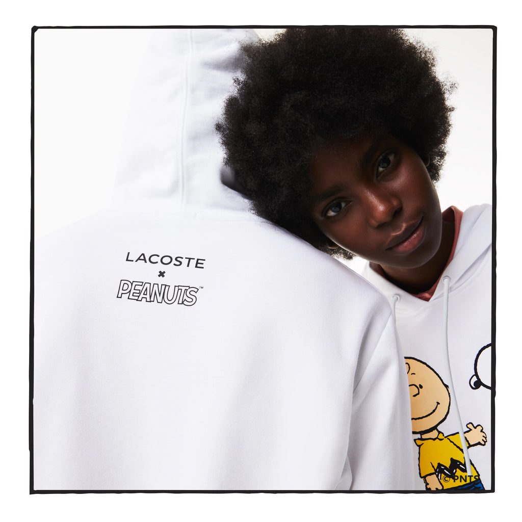 Unisex Lacoste x Peanuts Organic Cotton Hoodie White