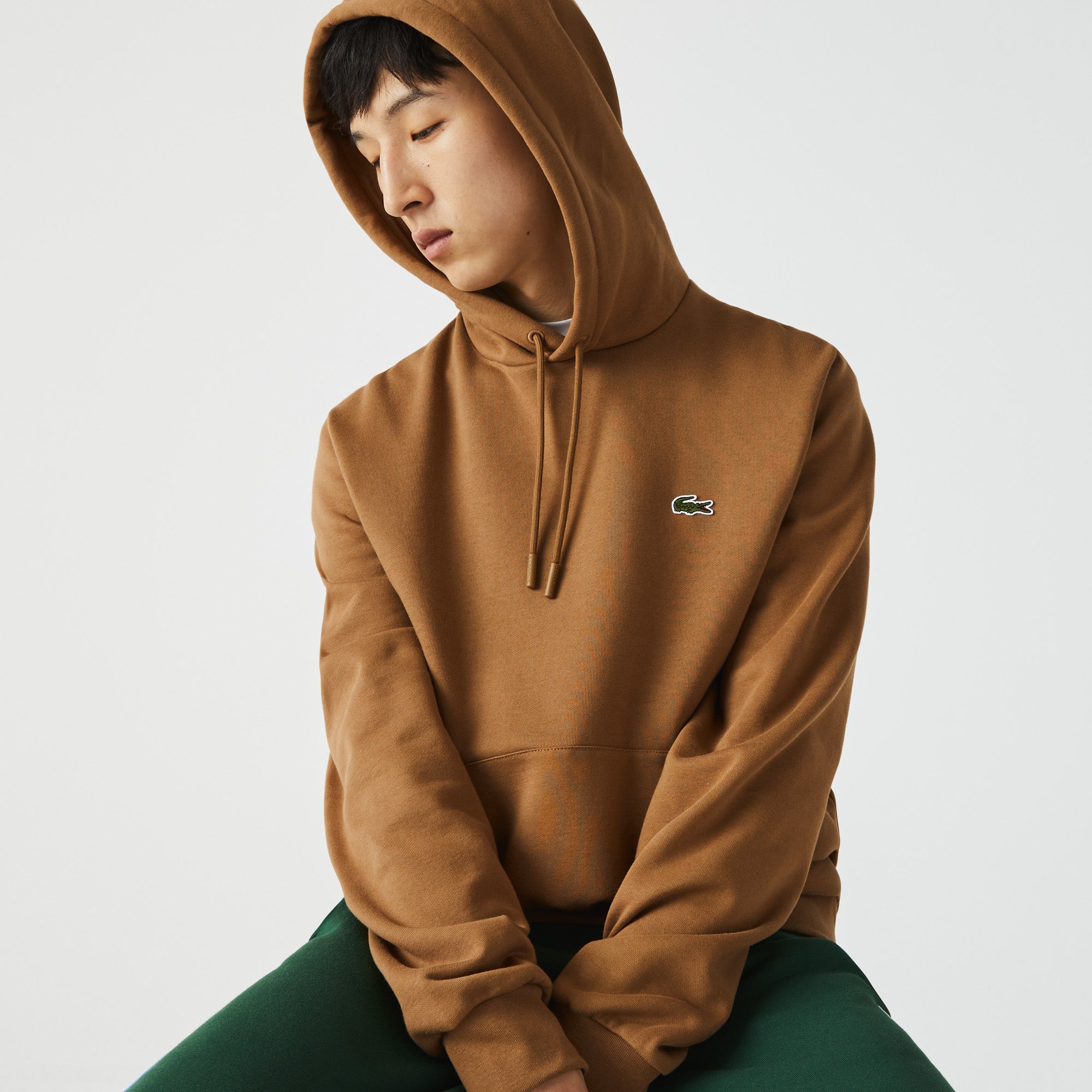 Lacoste Organic Cotton Hooded Brown | City Sports