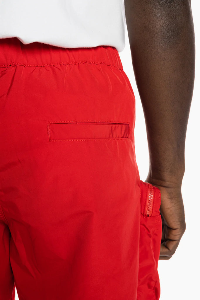 Men's Smoke Rise Printed Utility Fashion Shorts Red