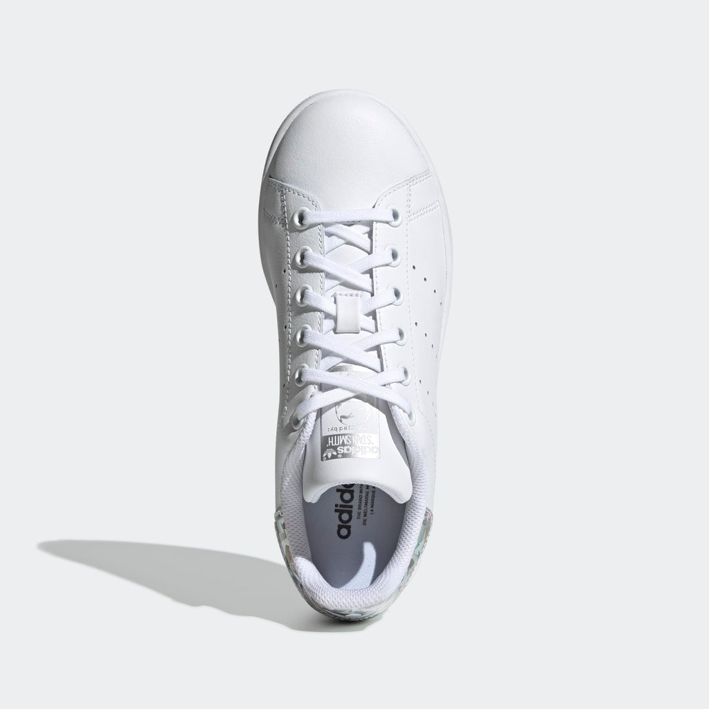 Kid's adidas Originals Stan Smith Shoes White Silver Iridescent