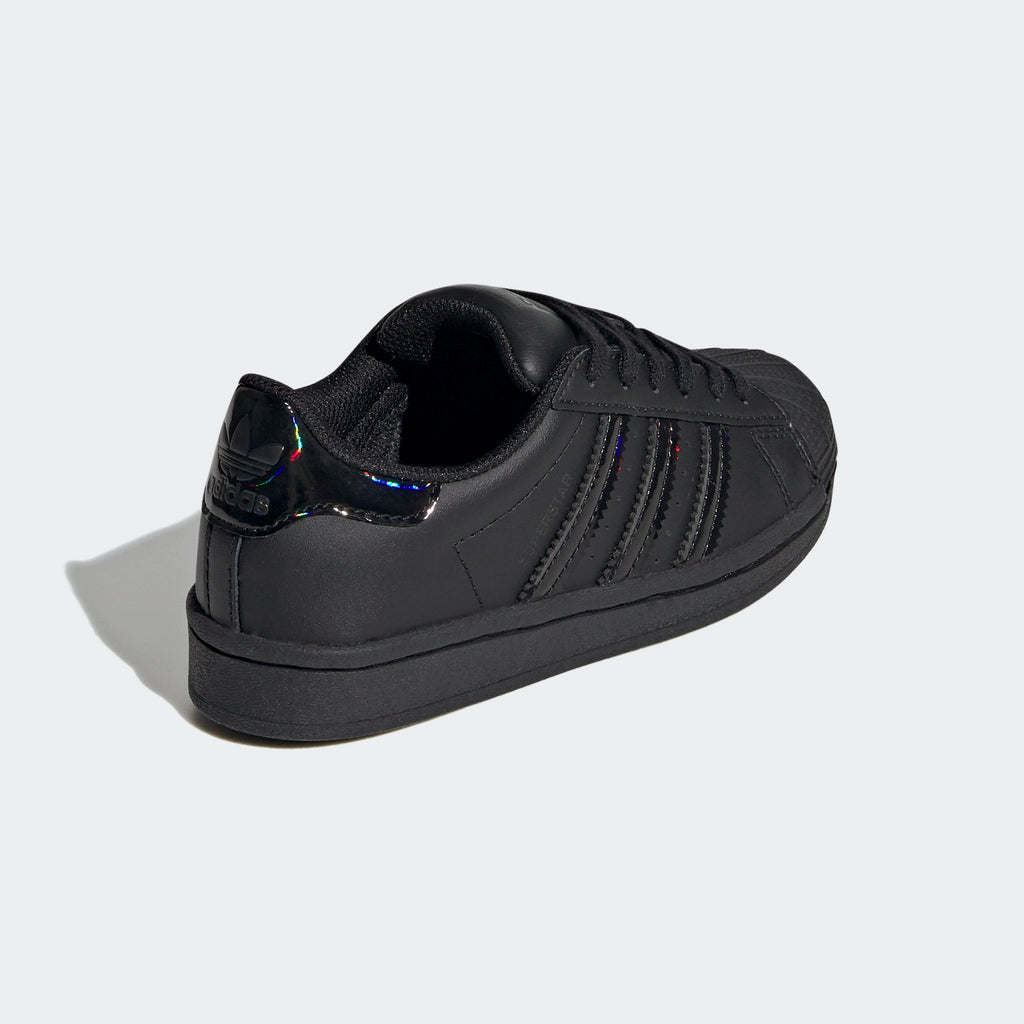 Kid's adidas Originals Black Iridescent Superstar Shoes
