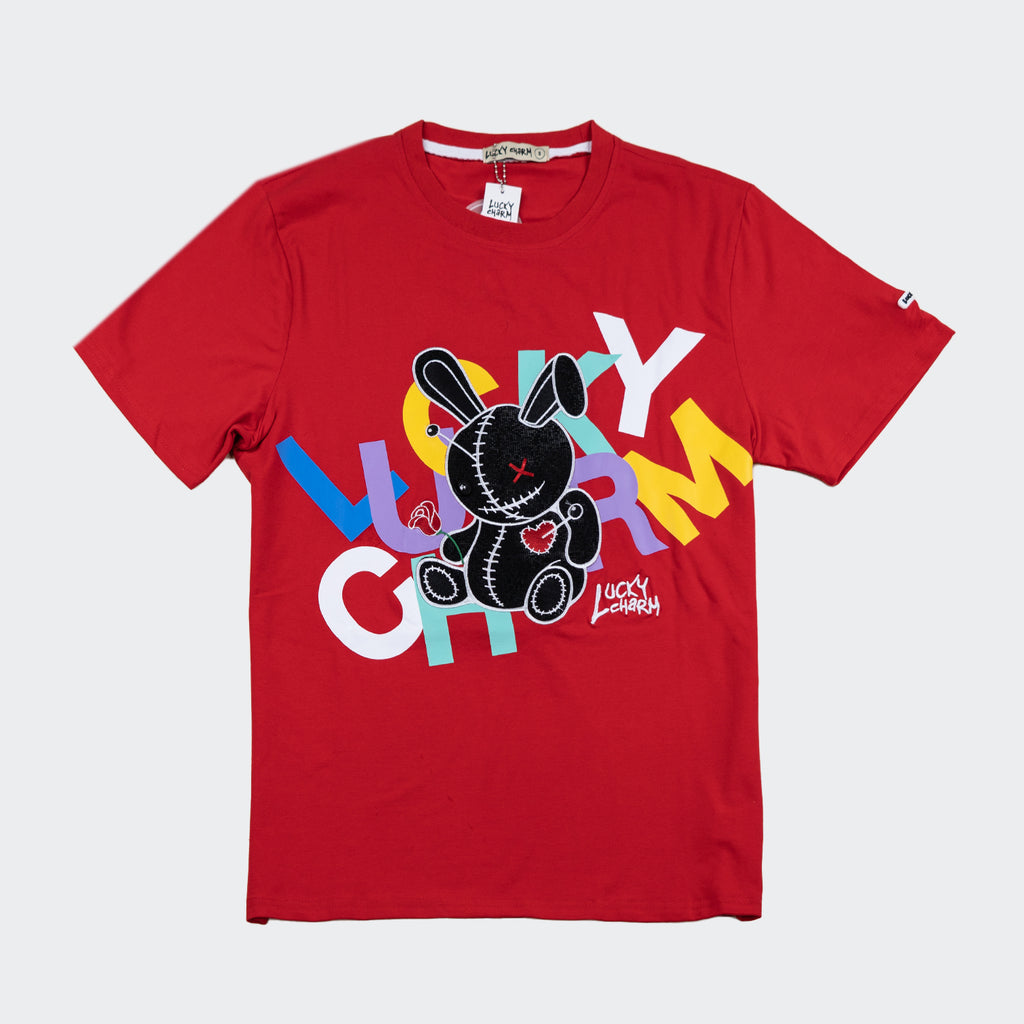 Men's BKYS Lucky Charm Playful Tee Red