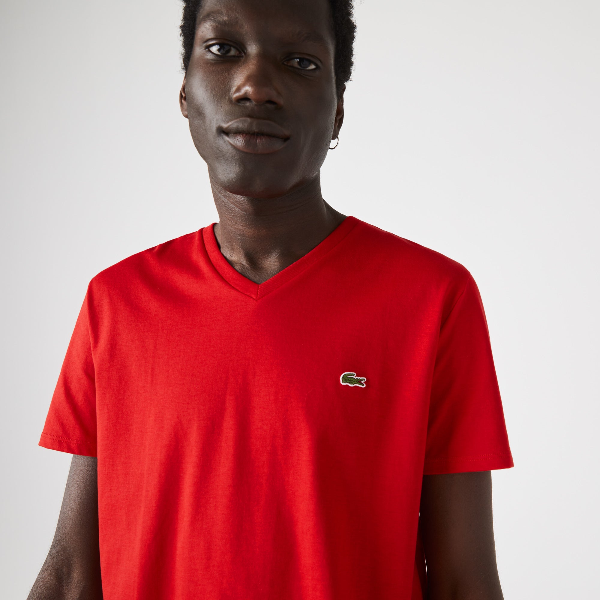 Lacoste Men's Regular Fit Pima Cotton Polo Shirt - Red
