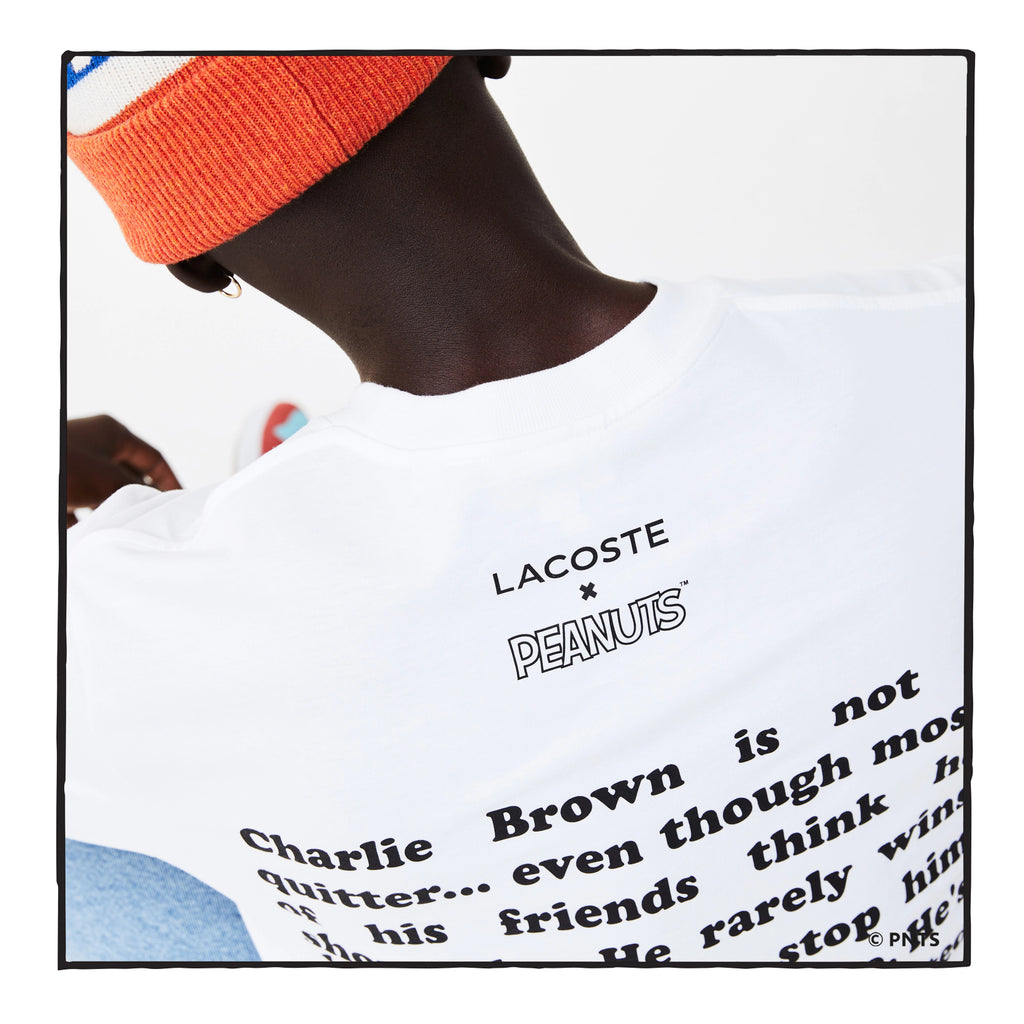 Men’s Lacoste x Peanuts Organic Cotton T-Shirt White