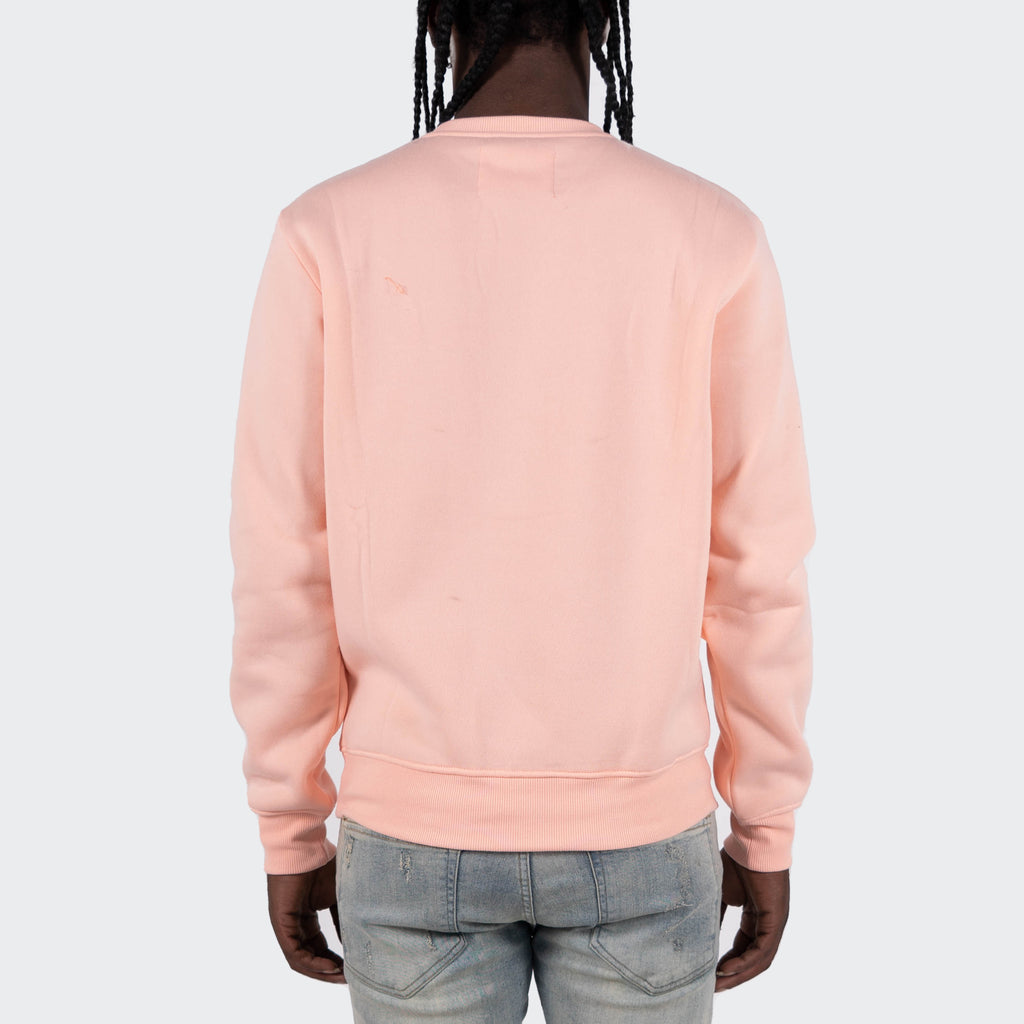 Men's TWO MILL TWENTY "Good Guy" Graphic Embroidered Sweatshirt Pink