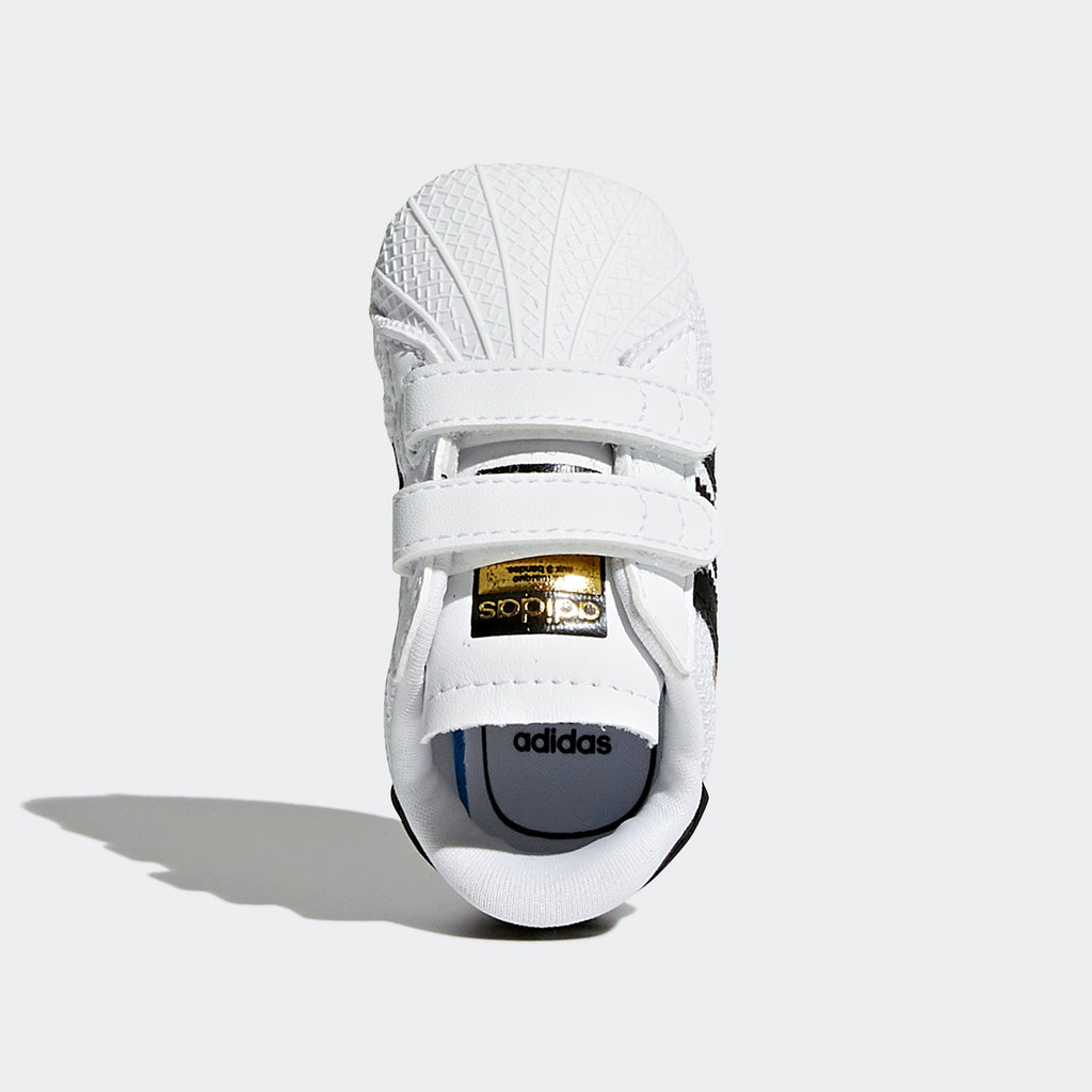 Toddler's adidas Originals Superstar Shoes White S79916 | Chicago City Sports | top view