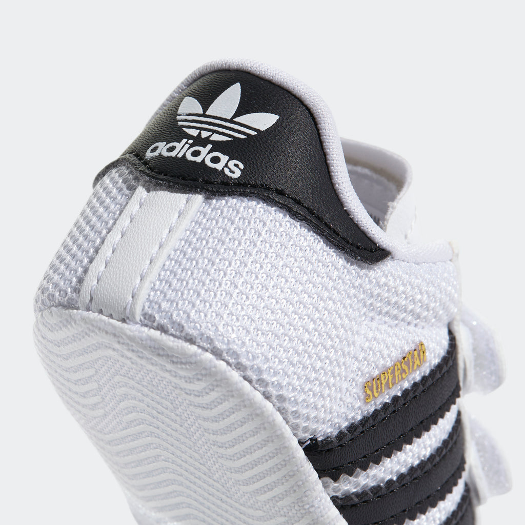 Toddler's adidas Originals Superstar Shoes White S79916 | Chicago City Sports | detailed heel view
