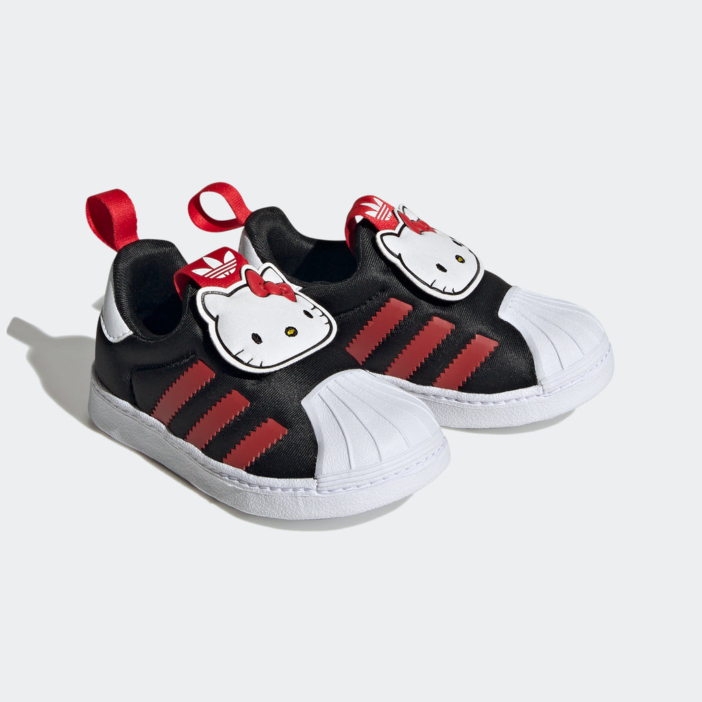 Toddlers adidas Originals Hello Kitty Superstar 360 Shoes Black