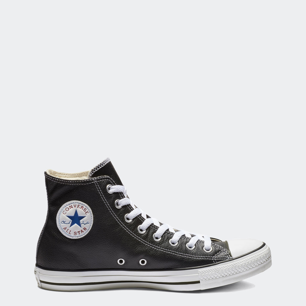 Unisex Converse Chuck Taylor All Star Leather Hi Shoes Black