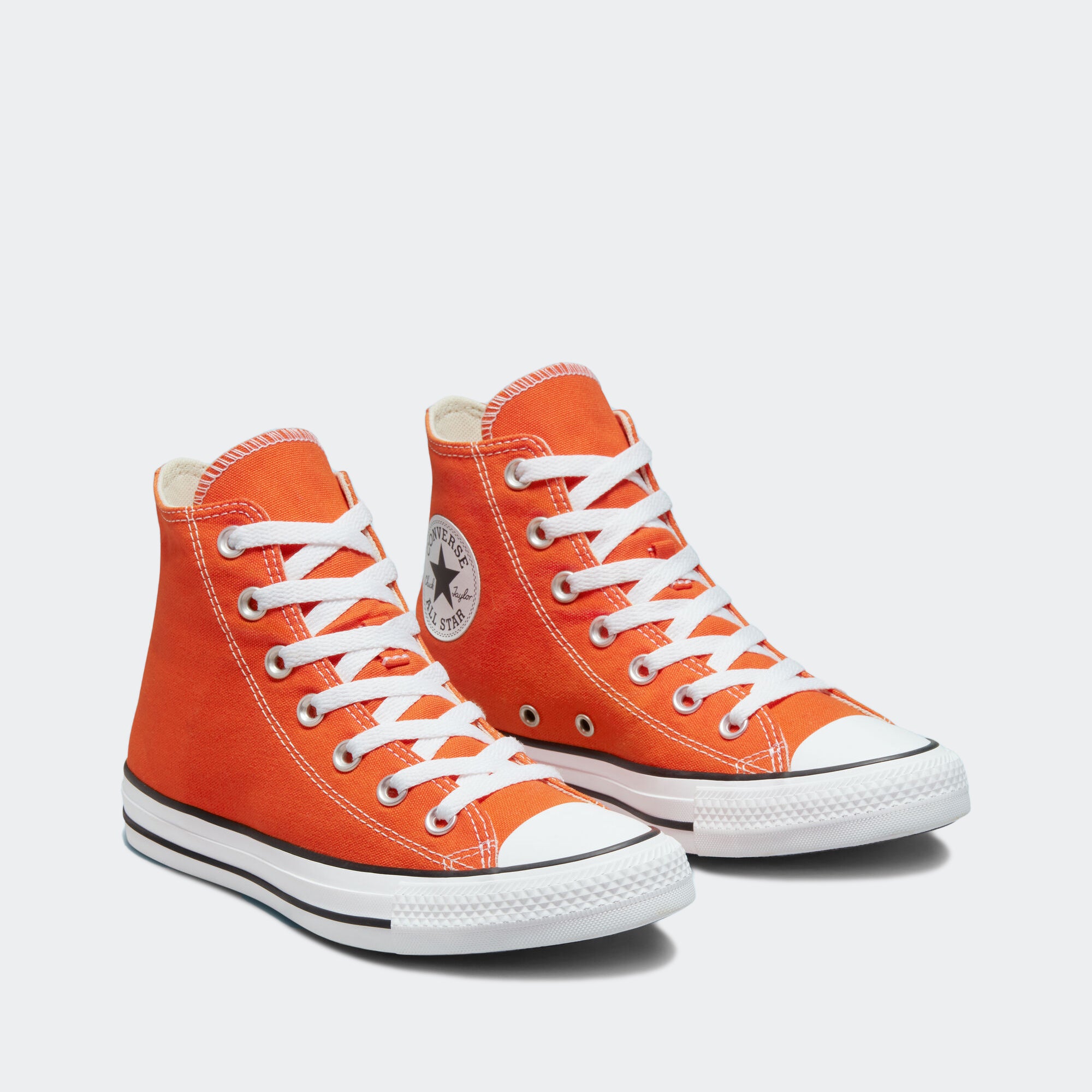 Bright orange chuck taylors Clearance
