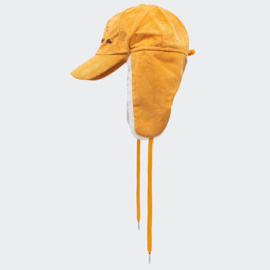Unisex Romantic Crown Corduroy Trooper Hat Yellow
