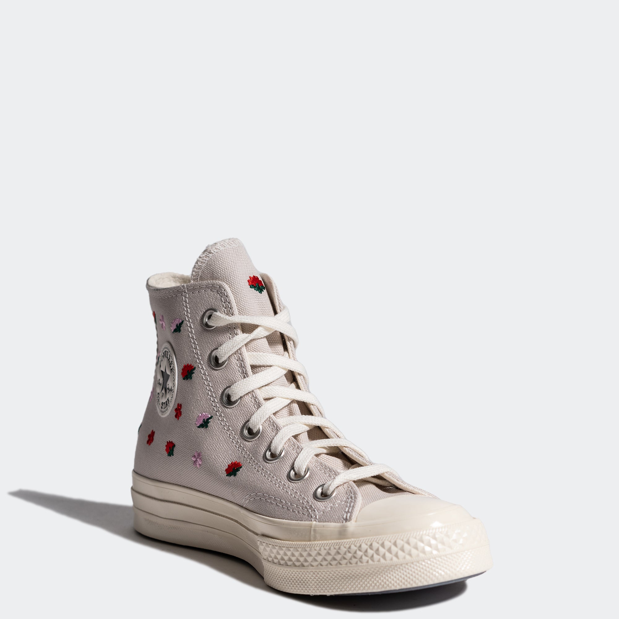 Women's Converse Chuck 70 Hi Floral Embroidery Desert Sand