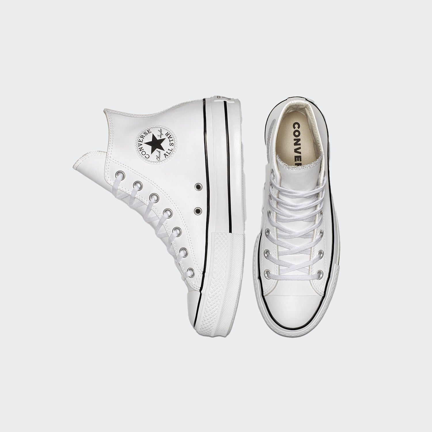 Converse Chuck Taylor All Star Leather Platform Low Top Womens - Converse