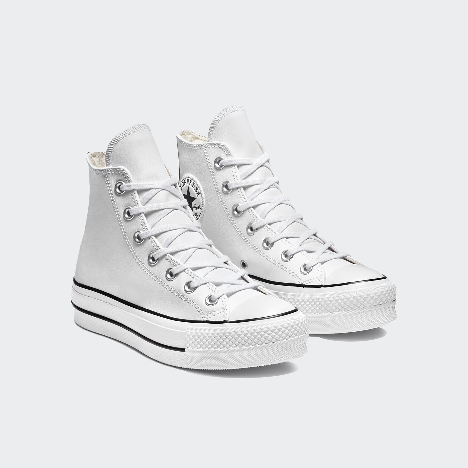 Converse high top platform white leather Clearance
