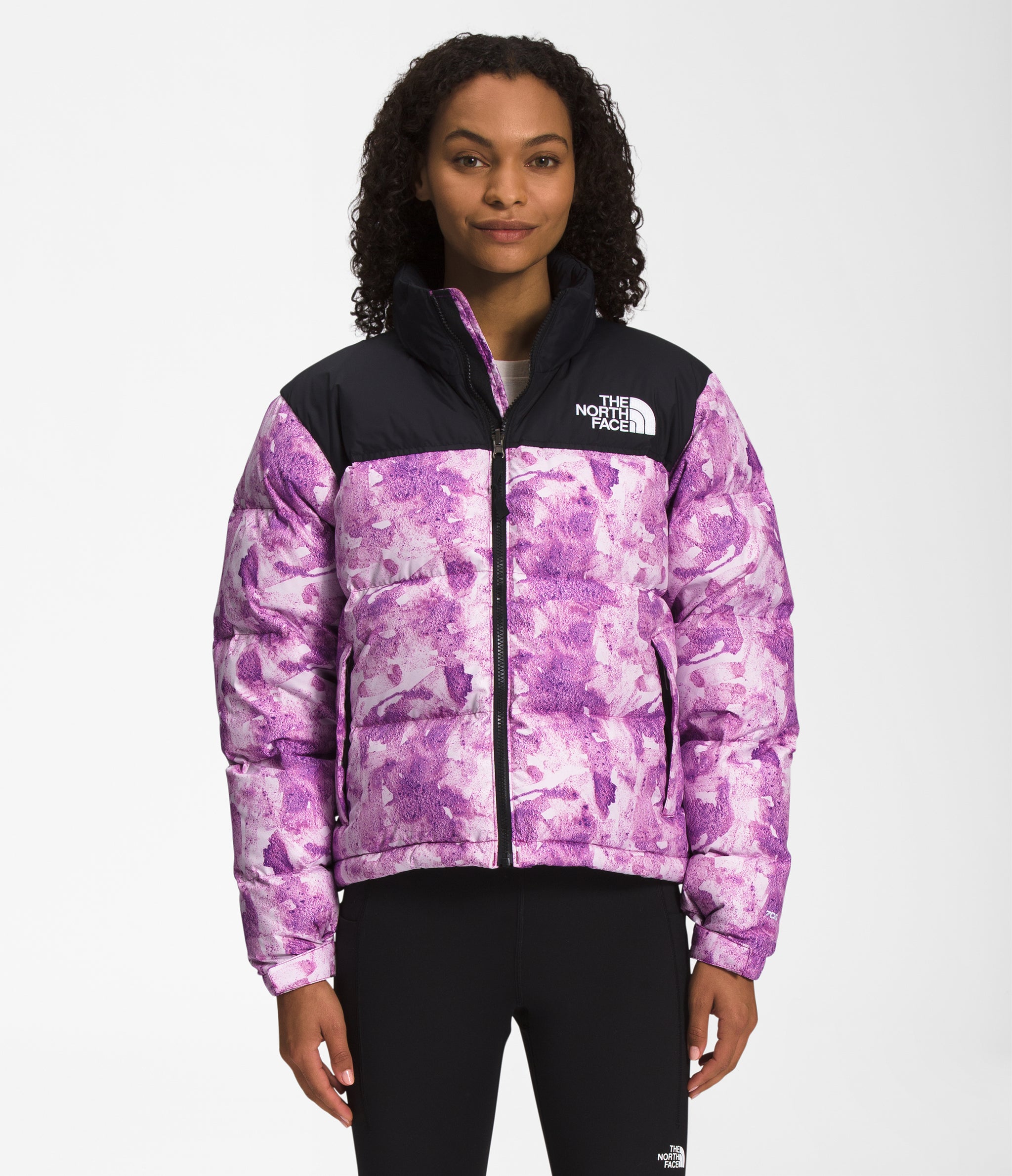 North face purple nuptse jacket online