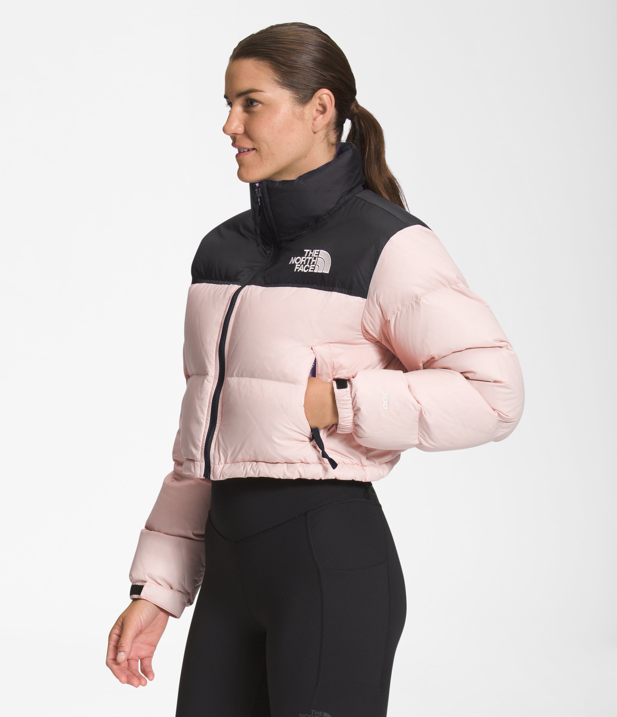 Women's The North Face Nuptse Short Jacket Pink | Chicago City Sports