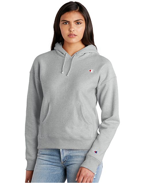 Chalk white champion hoodie best sale