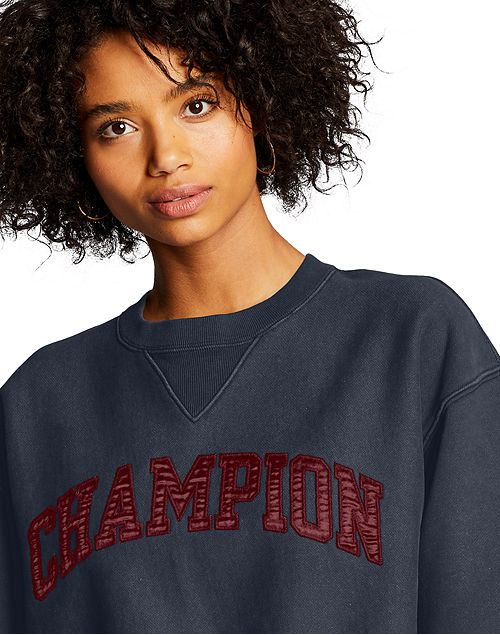 Champion curl cropped sweatshirt hot sale