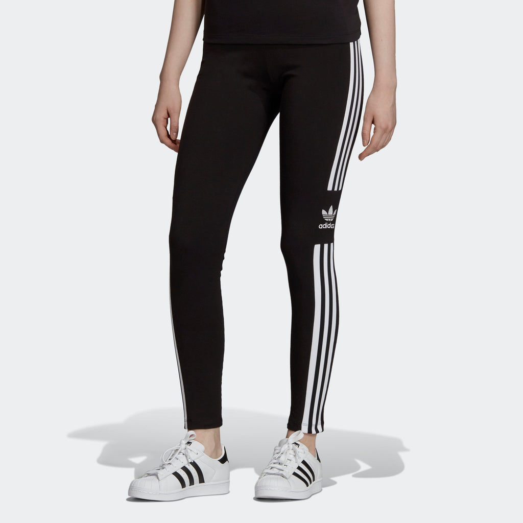 Women's adidas Originals Trefoil 3-Stripes Leggings Black