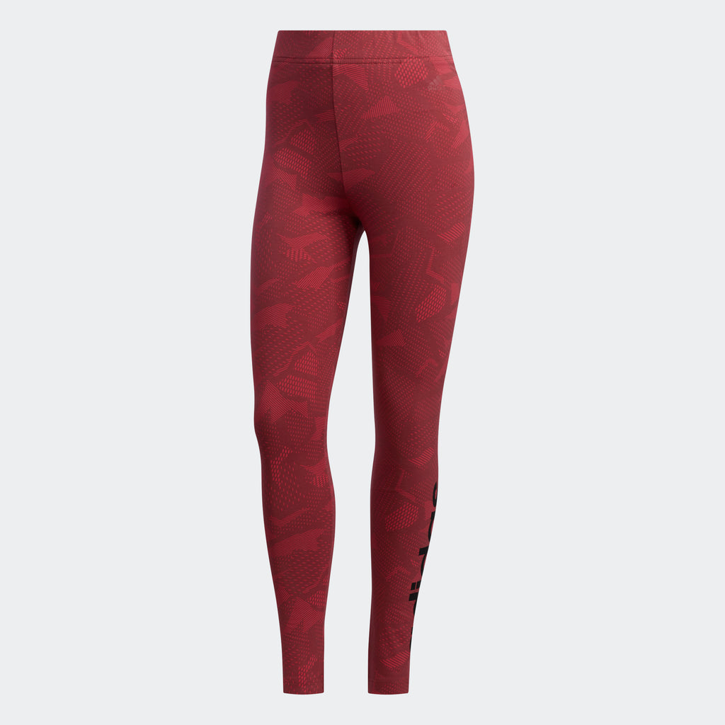 Adidas Red Women's Essentials Aop Tights at Rs 1299 in Delhi