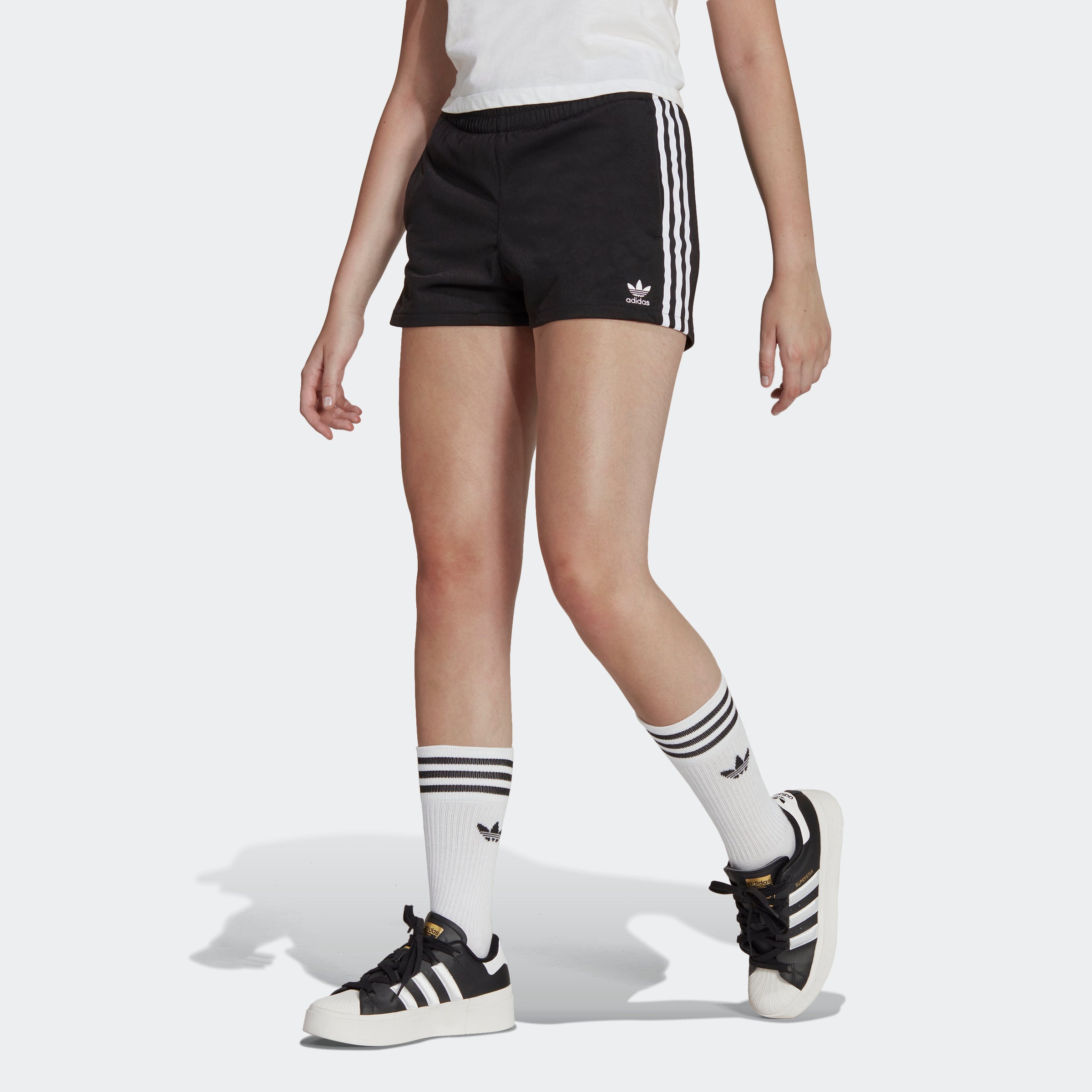 | adidas 3-Stripes Women\'s Sports Chicago City Shorts FM2610 Black