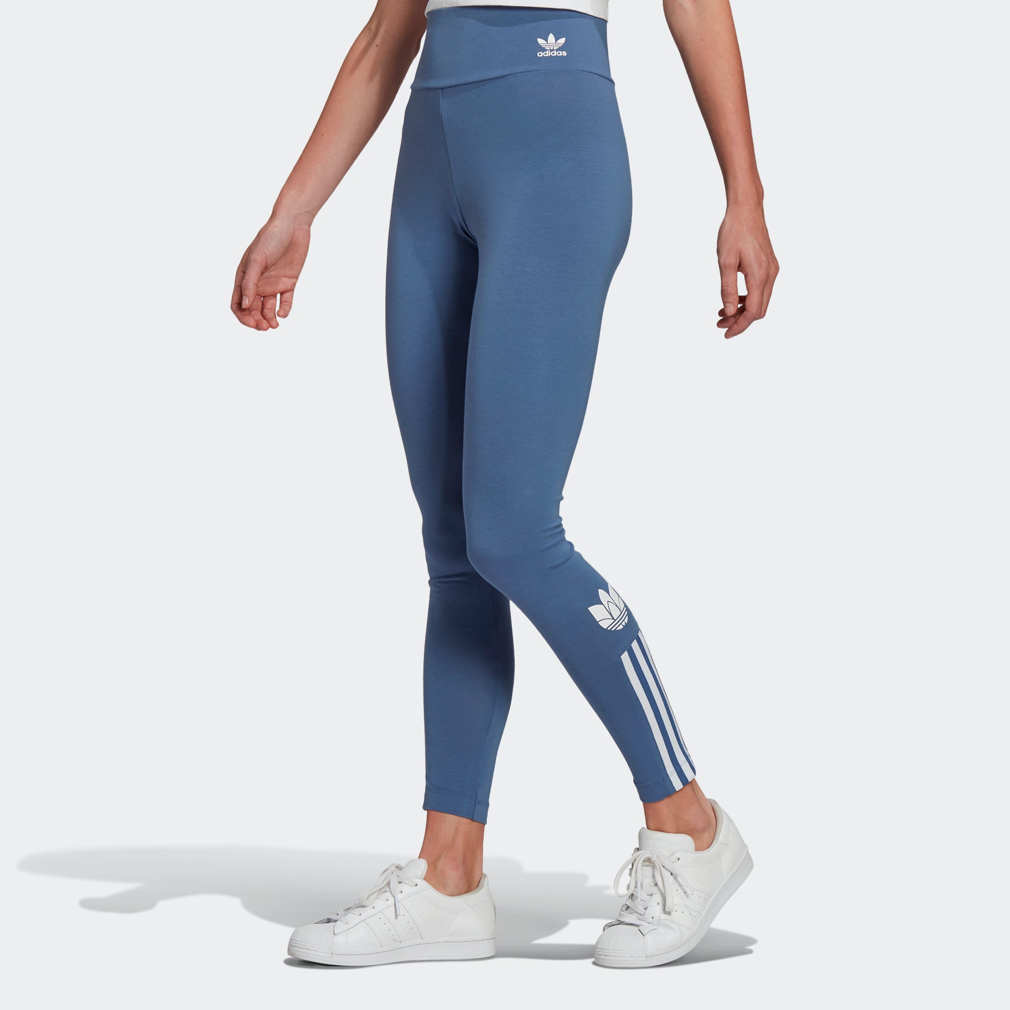 Leggings Adidas Blue size 40 FR in Spandex - 38315940