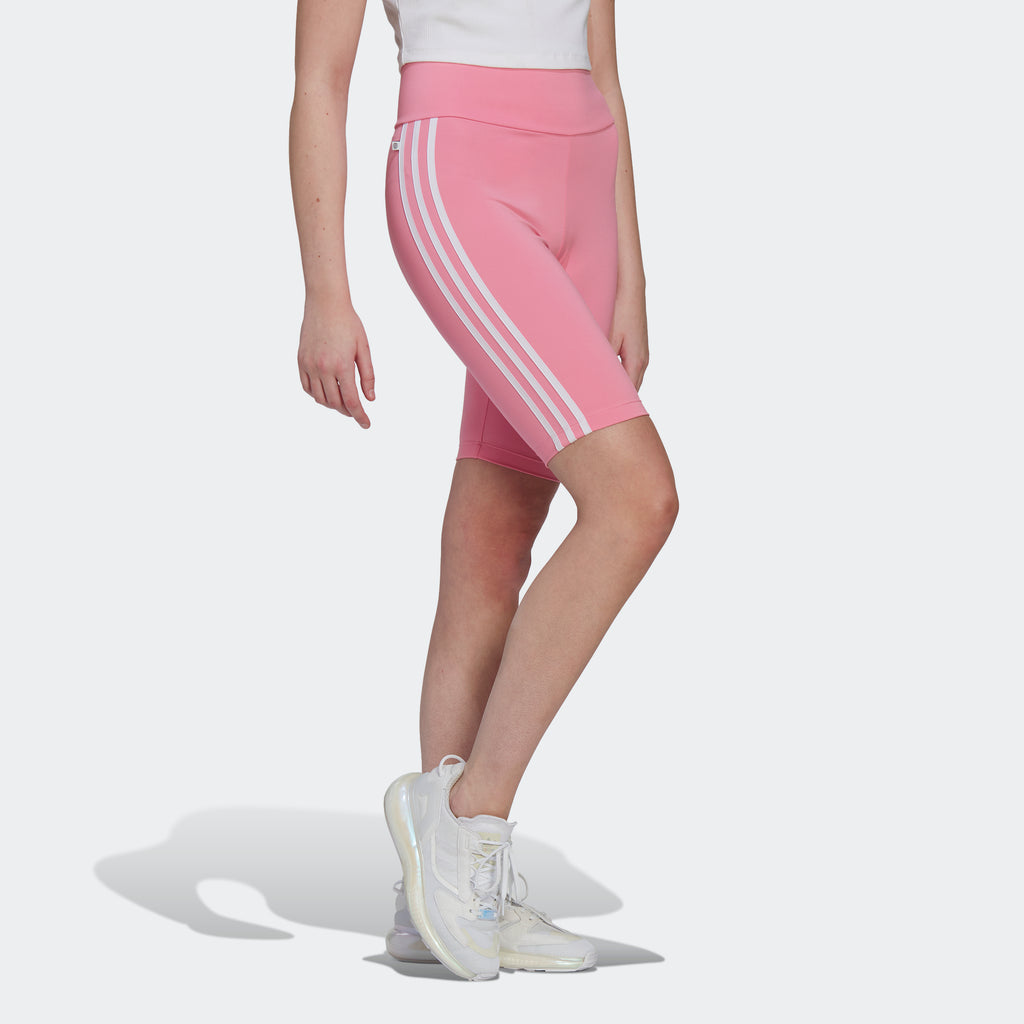 Women's adidas Originals Adicolor Classics Primeblue Biker Shorts Pink