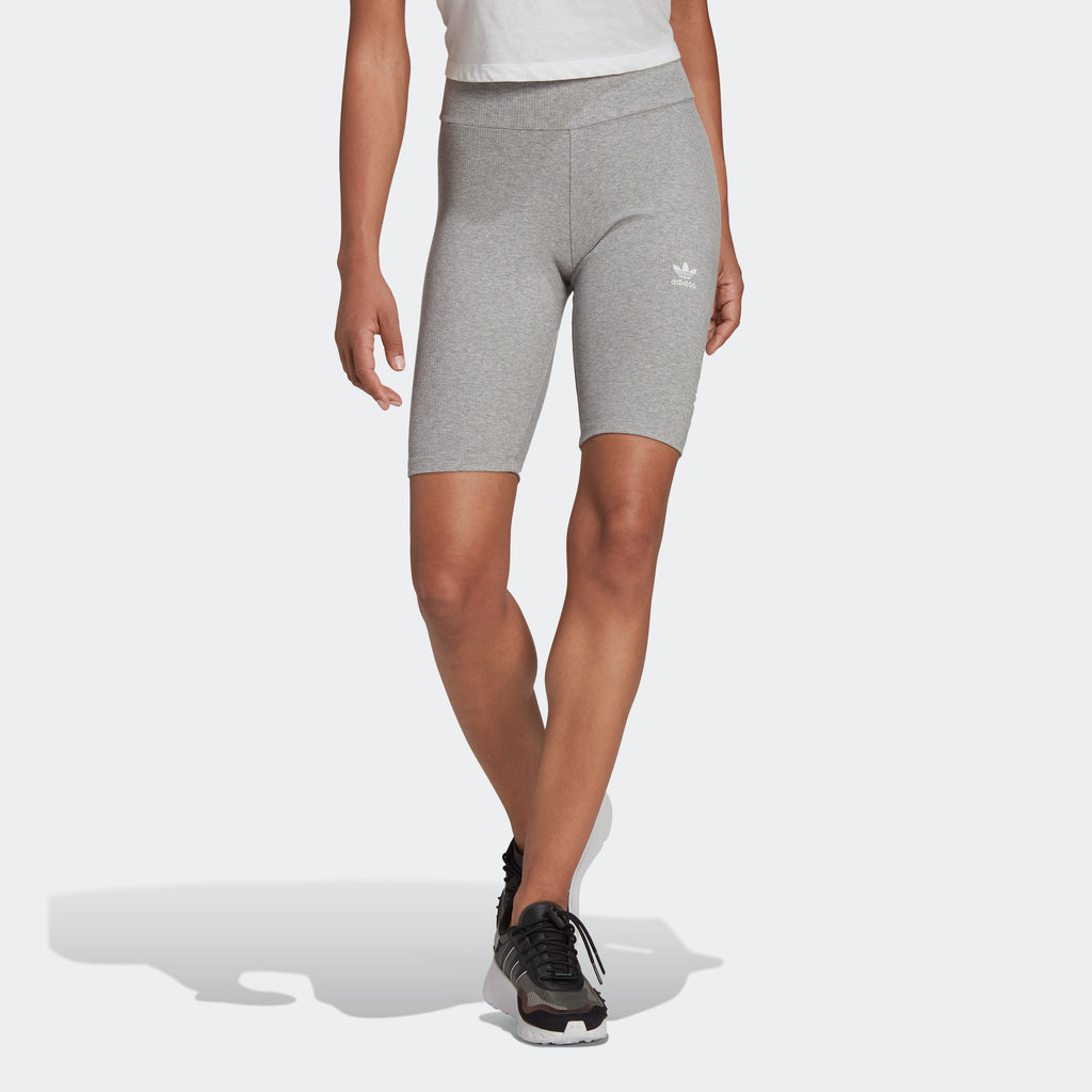 Women's adidas Originals Adicolor Essentials Biker Shorts Grey