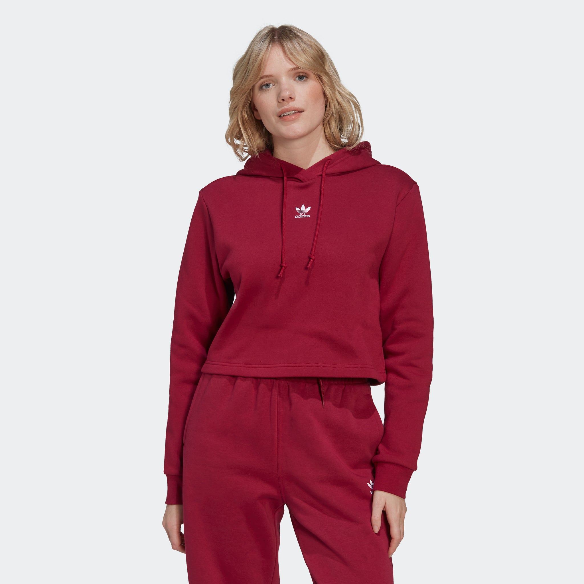 Adidas hoodie womens burgundy store