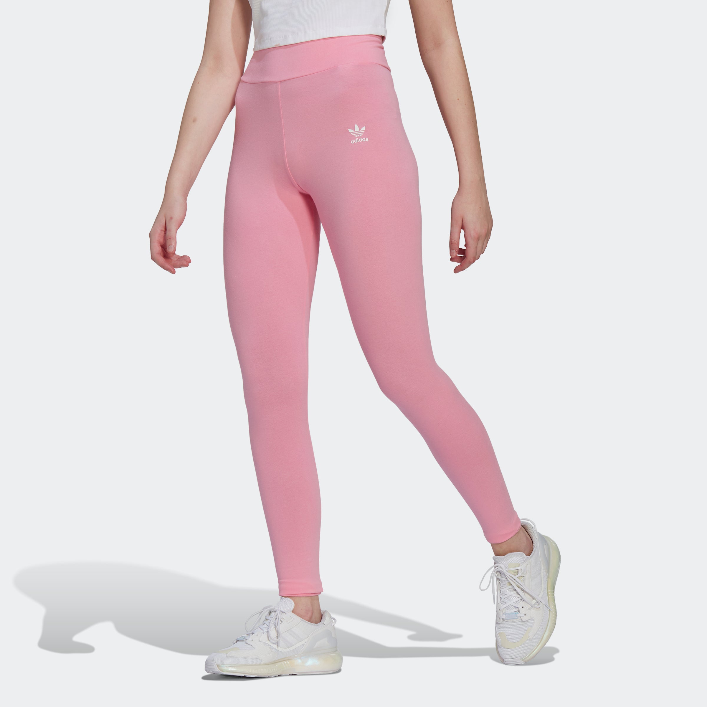 Women\'s adidas Essentials Leggings Pink HM1820 | Chicago City Sports