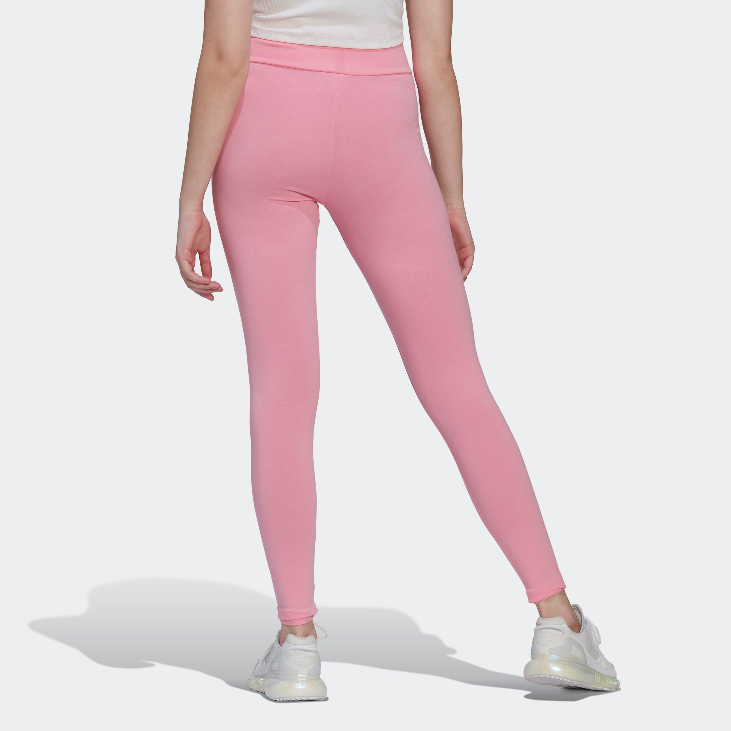 adidas Sportswear HIGH-WAISTED - Leggings - preloved fig/pink