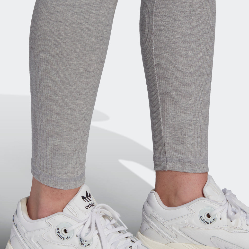 Women's adidas Originals Adicolor Essentials+ Ribbed 7/8 Leggings Grey