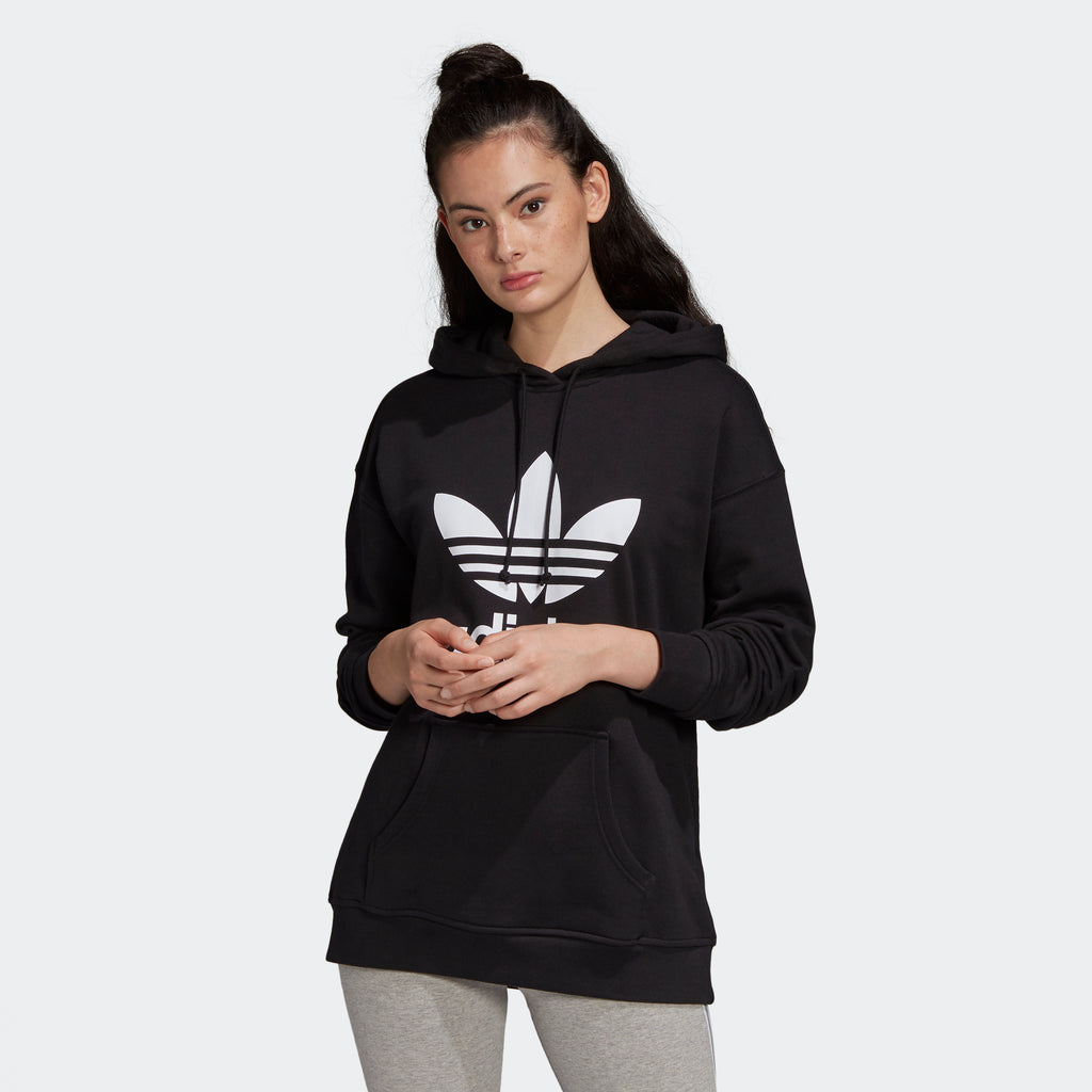 Adidas originals tubular chicago raw edge hoodie - women's Clearance