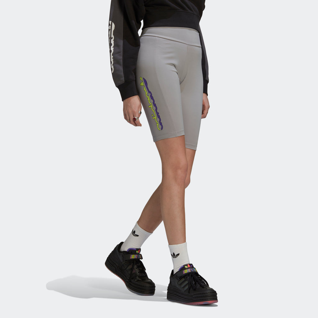 Women's adidas Originals Biker Shorts Grey
