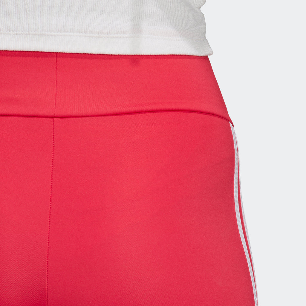 Women's adidas Originals Biker Shorts Power Pink GD2356 | Chicago City Sports | rear waistband view