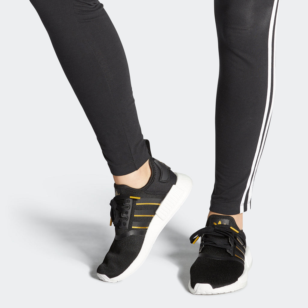 Women's adidas Originals NMD_R1 Shoes Black Gold