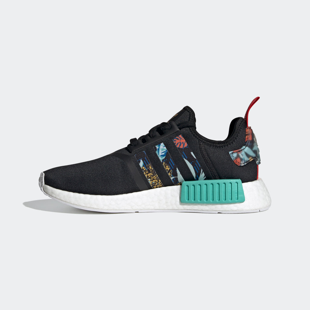 Women's adidas NMD_R1 Shoes Black FY3665 | Chicago City Sports | interior side view
