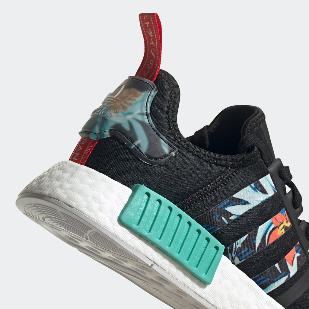 Women's adidas NMD_R1 Shoes Black FY3665 | Chicago City Sports | heel area view