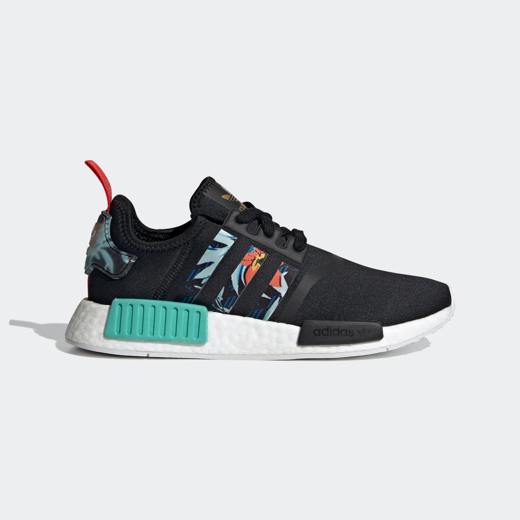Women's adidas NMD_R1 Shoes Black FY3665 | Chicago City Sports | exterior view