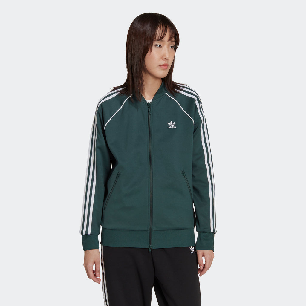 Women's adidas Originals Primeblue SST Track Jacket Mineral Green