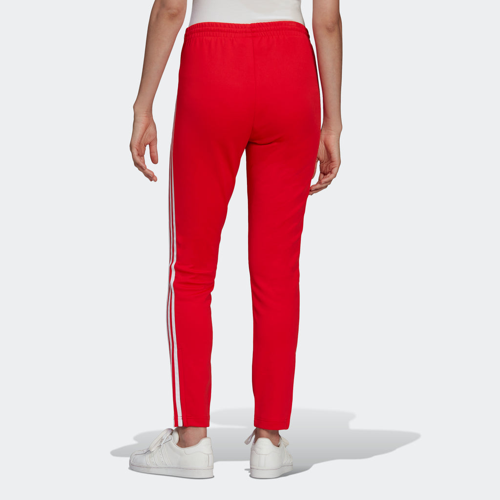 Women's adidas Originals Primeblue SST Track Pants Vivid Red